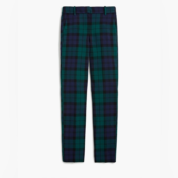 J. Crew Pants - JCREW Ruby Black Watch Green Tartan Plaid Pants